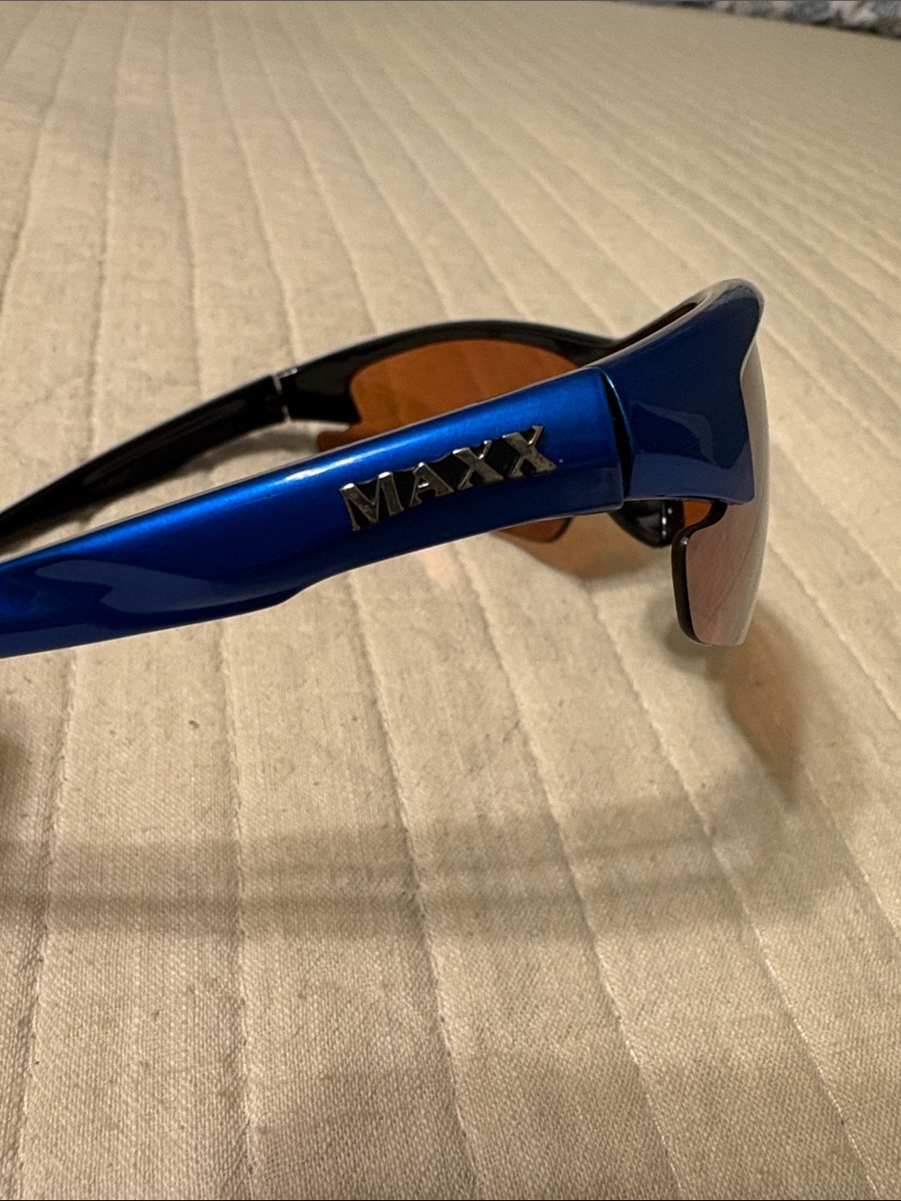 Maxx Sport Sunglasses in Blue with Amber Lens - Picture 3 of 8